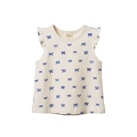 Nature Baby Fleur Tee Ribbons Print