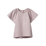 Nature Baby Faye Tee Lilac Pinstripe