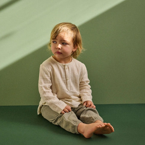 Nature Baby L/S Caravan Shirt Muslin Natural