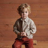 Nature Baby Ira Button Up Cub Check