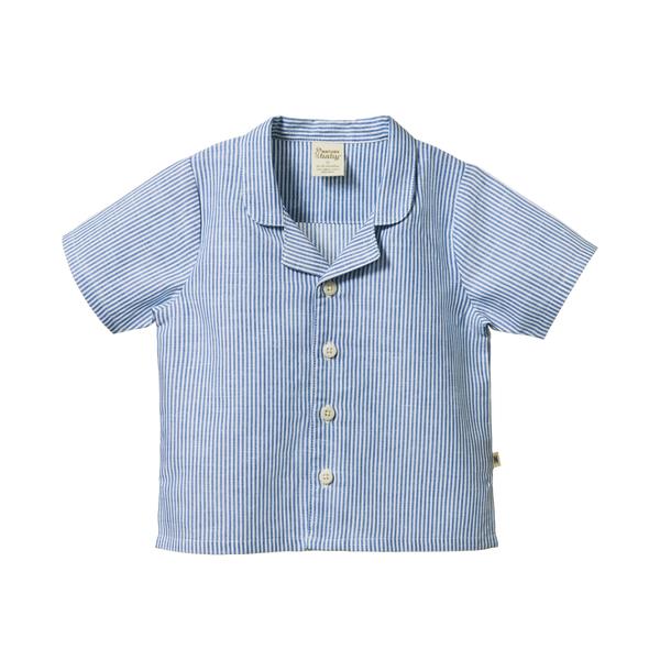 Nature Baby Guthrie Shirt Linen Stripe