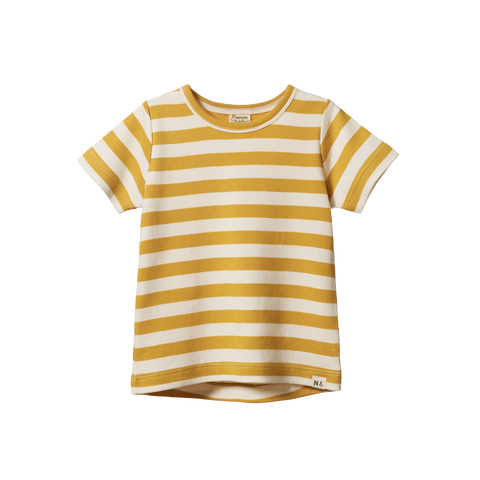 Nature Baby River Tee Golden Sea Stripe