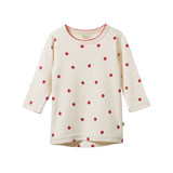 Nature Baby Long Sleeve Cloud Tee Raspberry Print