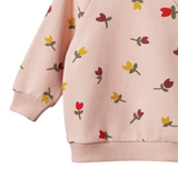 Nature Baby Emerson Sweater Tulips Rose Dust