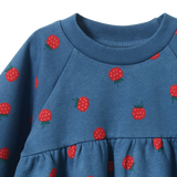 Nature Baby Ines Dress Blue Raspberry Print