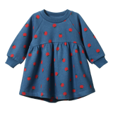 Nature Baby Ines Dress Blue Raspberry Print