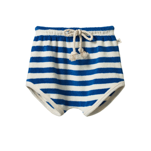 Nature Baby Terry Shorts Mariner Stripe