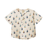 Nature Baby Caravan Shirt Muslin Regatta Print