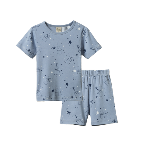 Nature Baby Shortie Pyjama Set illusion Bunny Print