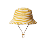 Nature Baby Bucket Sun Hat Terry Golden Sea Stripe