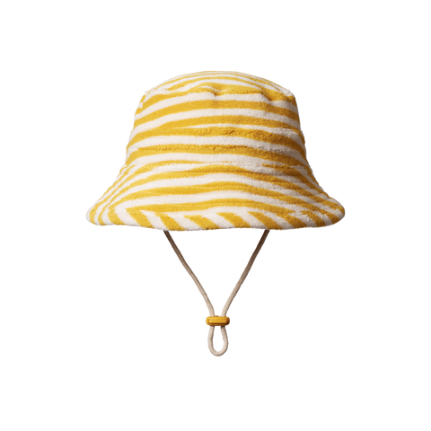 Nature Baby Bucket Sun Hat Terry Golden Sea Stripe