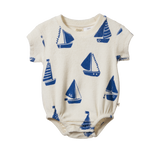 Nature Baby Juno Romper Terry Regatta Print