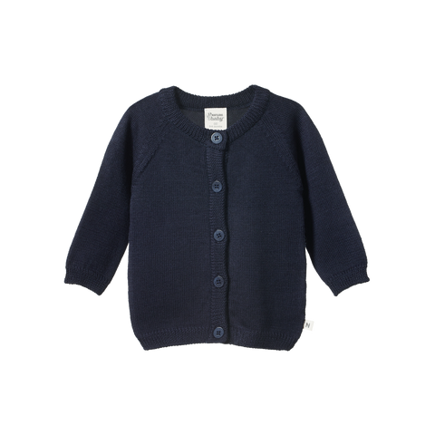 Nature Baby Merino Knit Cardigan Navy