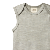 Nature Baby Merino Singlet Grey Marle