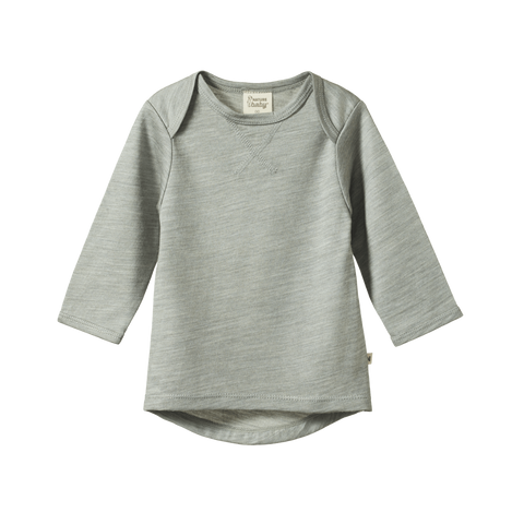 Nature Baby Merino Essentials L/S Tee Grey Marl