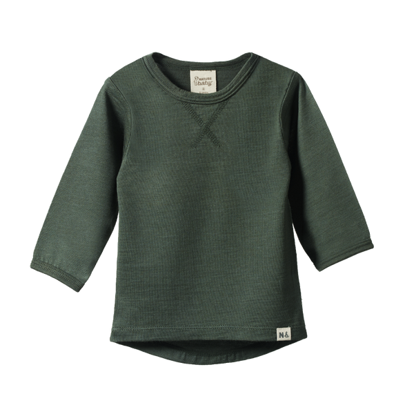 Nature Baby Merino Essentials L/S Tee Thyme