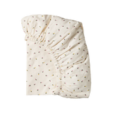 Nature Baby Jersey Fitted Sheet: Bassinet Aster Floral Print