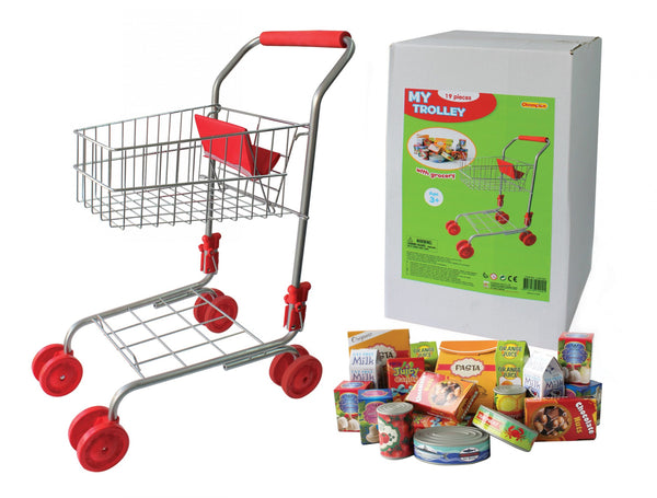 Knox & Floyd Metal Trolley With Groceries