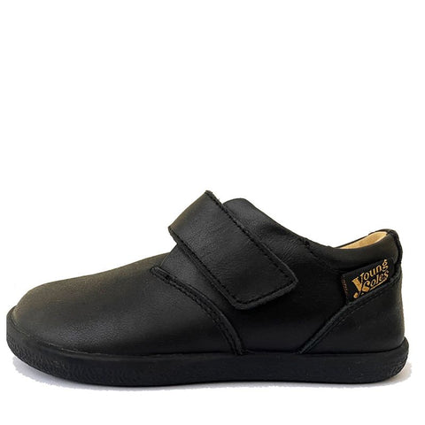 Young Soles Oliver Velcro Shoe Black
