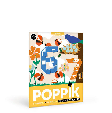 Poppik Panoramic Stickers - Numbers