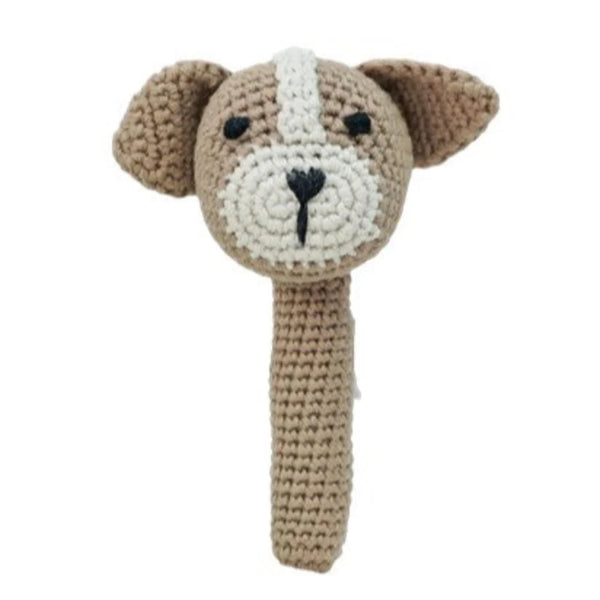 Petite Vous Parker Puppy Stick Rattle