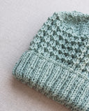 Knitted by Nana Merino Cuff Beanie Pale Eucalypt