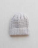 Knitted by Nana Merino Cuff Beanie Pearl