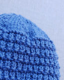 Knitted by Nana Merino Cuff Beanie Perriwinkle