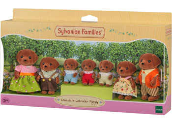 Sylvanian Families Chocolate Labrador Family