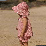 Nature Baby Petal Set Gingham Red Check