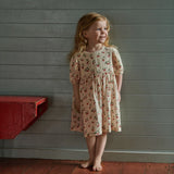 Nature Baby Albertine Dress Muslin Strawberry Blush Print