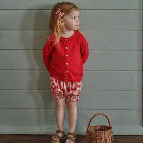 Nature Baby Betty Shorts Red Check