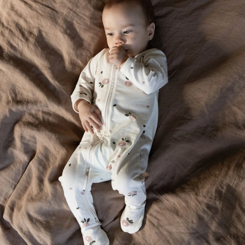 Nature Baby Dreamlands Suit Posey Blossom Rose Print