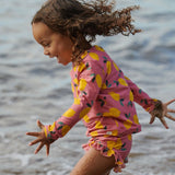 Nature Baby Splash Top Lemmony Rose Print