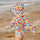 Nature Baby One Piece Bathing Swimsuit Painted Delphne Print