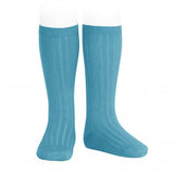 Condor Knee Hi Ribbed Sock (#474 Turquesa) Turquoise
