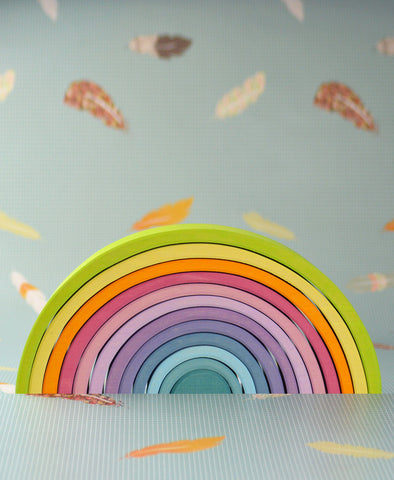 Grimm's Spiel and Holz Large Rainbow - Pastel