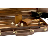 Dal Rossi Walnut Backgammon Set With Handle 38cm