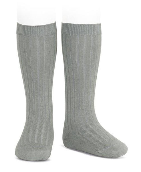 Condor Knee Hi Ribbed Sock (#219 Niebla)