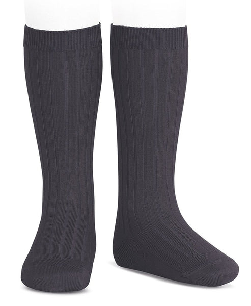 Condor Knee Hi Ribbed Sock (#257 Carbon)