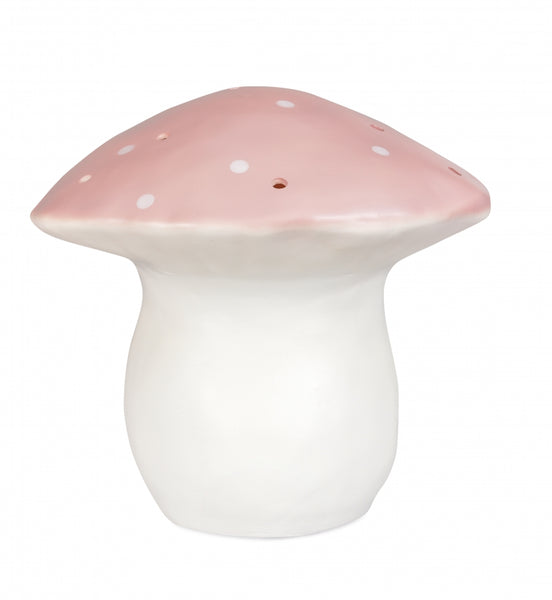 Heico Toadstool Night Light Lamp - Medium - Vintage Pink LED