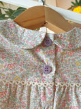 Pretty Wild Kids Bella Long Sleeve Dress - Liberty Spring Flowers Lavender Button
