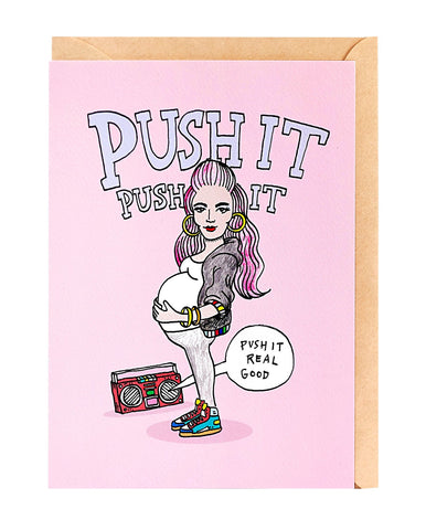 Wally Paper Co: Push It Card