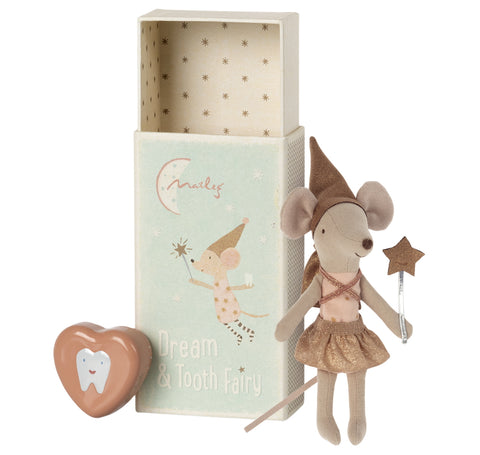 Maileg Tooth Fairy Big Sister with Box Rose