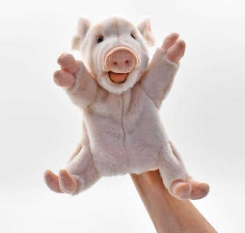 Hansa Pig Hand Puppet 25cm