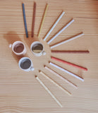 OyOy Bamboo Silicone Straw 6pcs