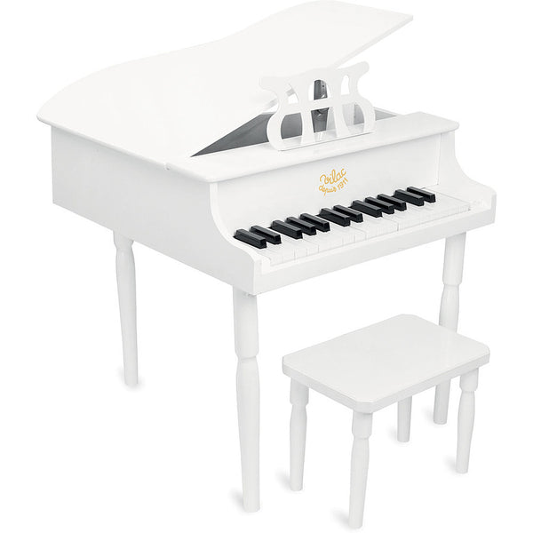 Vilac Grand Piano and Stool - White