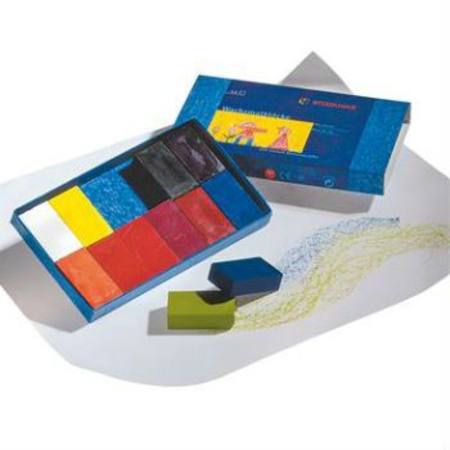 Stockmar Wax Crayons 12 Blocks in Cardboard Box