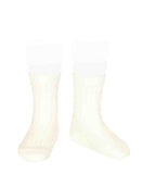 Condor Ankle Ribbed Sock (#303 Cava Cream)