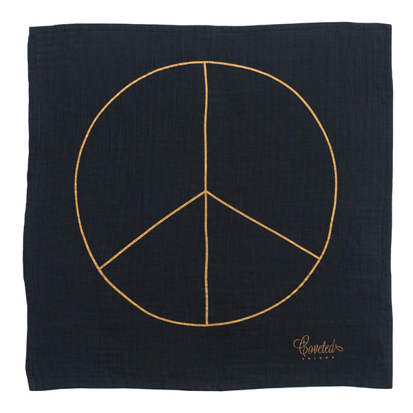 Coveted Things Organic Muslin Swaddle Peace